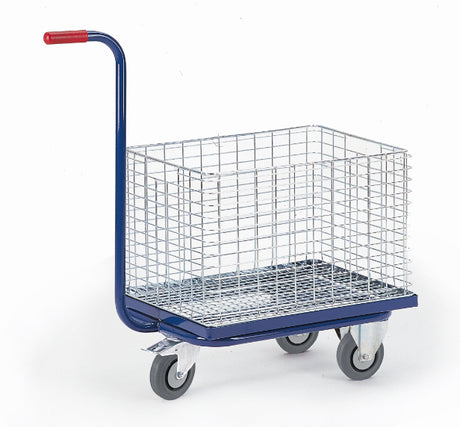 ROLLCART Dreiradgriffroller für Drahtkorb/Eurokasten, 200 kg, Tragkraft, 048132 048133