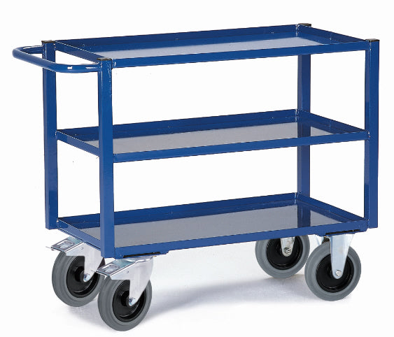 ROLLCART Tischwagen mit Blechwannen. 400 kg Tragkraft, 067166 067167 067168 067169