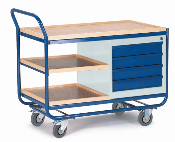 ROLLCART Montagewagen mit Schubladenschrank, 300 kg Tragkraft, 07-4336