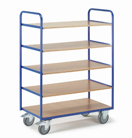 ROLLCART Etagenwagen fünf Böden, 250 kg Tragkraft, 087255 087256