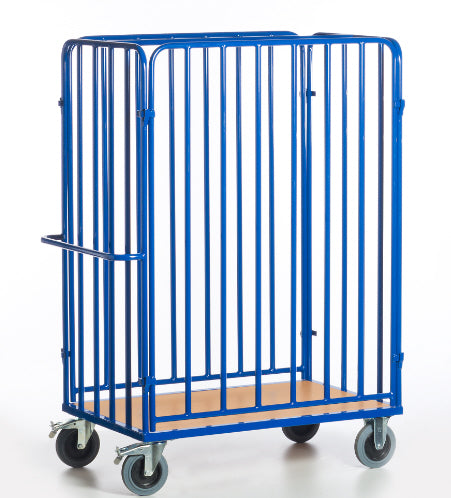 ROLLCART Paketwagen, zwei Längswände, 600 kg Tragkraft, 087641 087642