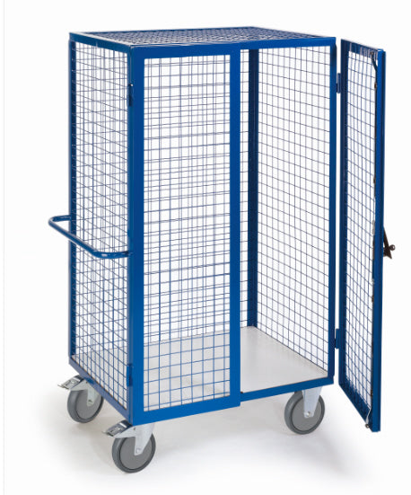 ROLLCART Gitter-Schrankwagen/Zylinderschloss, ESD, 087645ESD 087646ESD