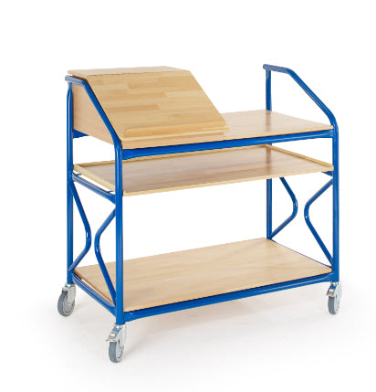 ROLLCART Stehpult, breit,mit Böden, 09-5072