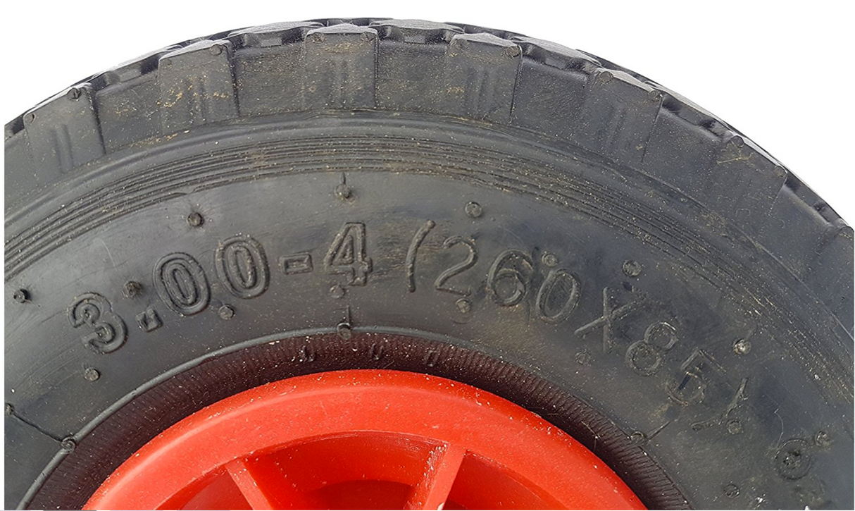 Frosal Ersatzrad Luftrad mit Radkappe Nabe 20mm / 75mm für Bollerwagen – Rad und Achsstopfen für Sac