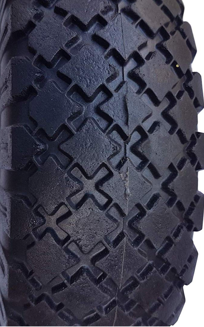 2 x Frosal PU Rad Stahlfelge Silber 20 mm Bollerwagen Sackkarre