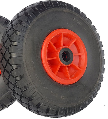 FROSAL Ersatzrad - PU Rad Nabe 25mm/75mm für Bollerwagen oder Sackkarre pannensicher 1 Stück