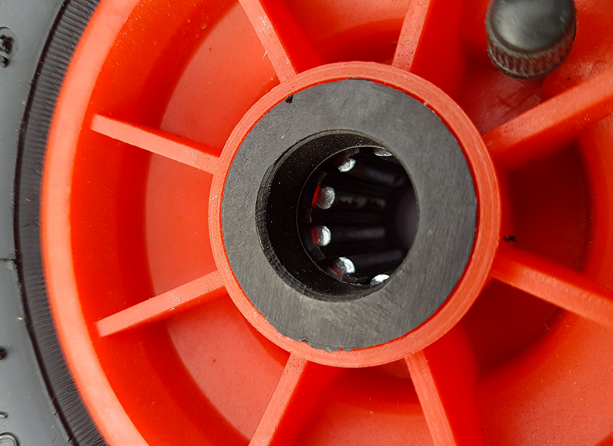 FROSAL Ersatzrad Nabe 25mm/75mm - Rad für Bollerwagen oder Sackkarre Luftrad