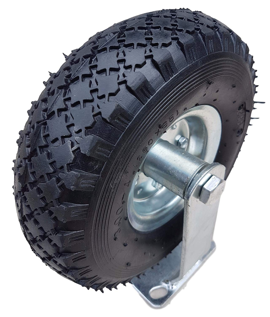 2 x Frosal Bockrolle + 2 x Lenkrolle Set Ø 260 x 85 mm | 3.00-4 Rad als 4-tlg. Set | Luftrad