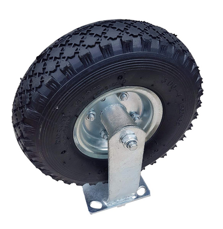 FROSAL Bockrolle Ø 260 x 85 mm | 3.00-4 Rad | Luftrad auf Stahlfelge Silber