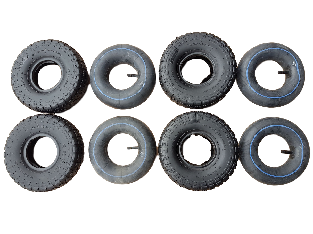 FROSAL Mantel Transportwagen 4.10-3.50-4 + Schlauch 90 gerade 4er Set