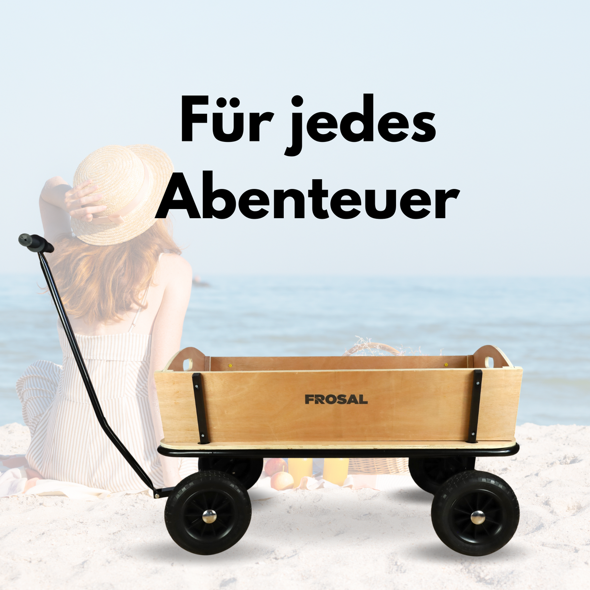 FROSAL Bollerwagen Jörn XXL 110 cm lang