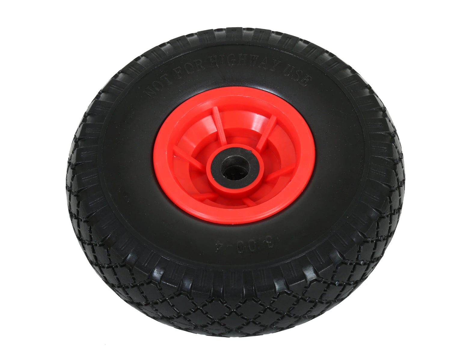 FROSAL Ersatzrad - PU Rad Nabe 20mm/60mm für Bollerwagen oder Sackkarre pannensicher inkl. Radbefest