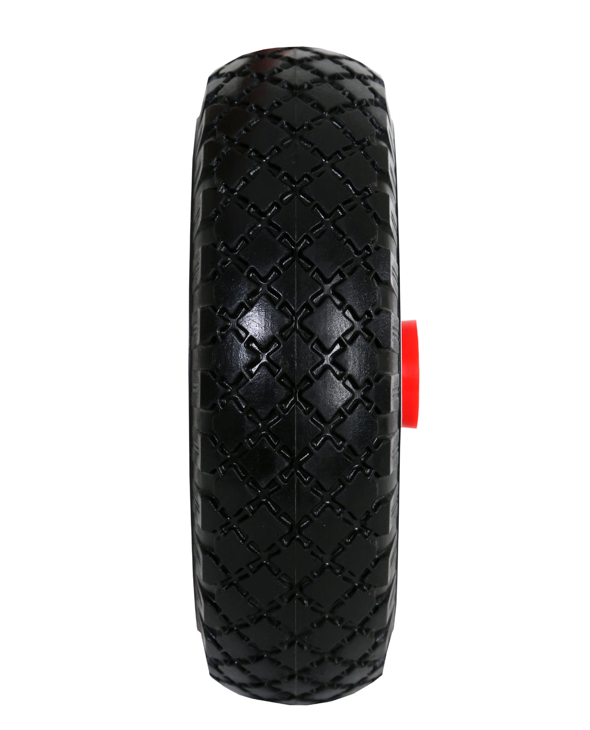 FROSAL Ersatzrad - PU Rad Nabe 20mm/60mm für Bollerwagen oder Sackkarre pannensicher inkl. Radbefest