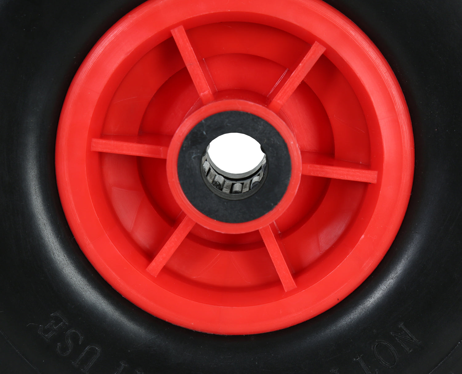 FROSAL Ersatzrad - PU Rad Nabe 20mm/60mm für Bollerwagen oder Sackkarre pannensicher inkl. Radbefest