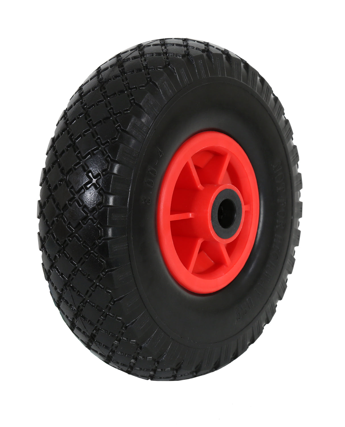 FROSAL Ersatzrad - PU Rad Nabe 20mm/60mm für Bollerwagen oder Sackkarre pannensicher inkl. Radbefest