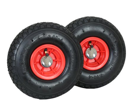 FROSAL Ersatzrad - Rad Nabe 20mm/60mm für Bollerwagen oder Sackkarre mit Achsbefestigung 2 Stück