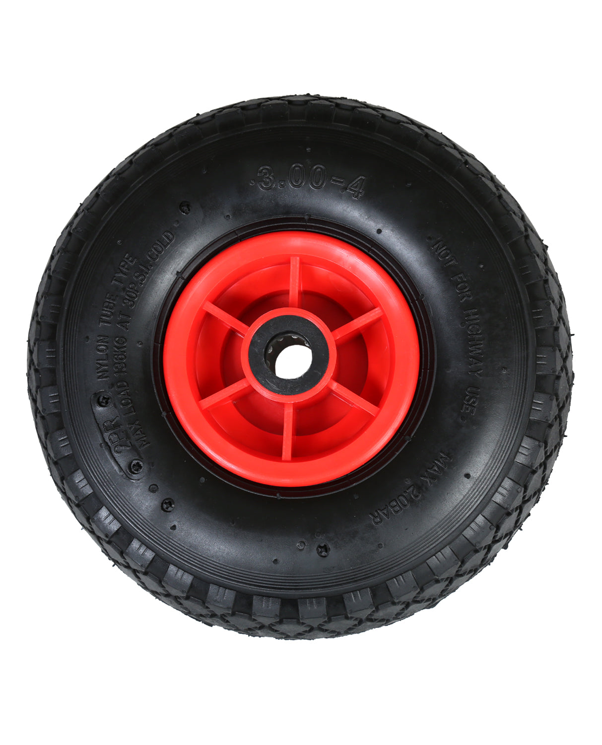 FROSAL Ersatzrad - Rad Nabe 20mm/60mm für Bollerwagen oder Sackkarre