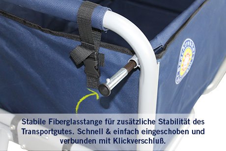 Beachtrekker LiFe faltbar blau mit Bremse