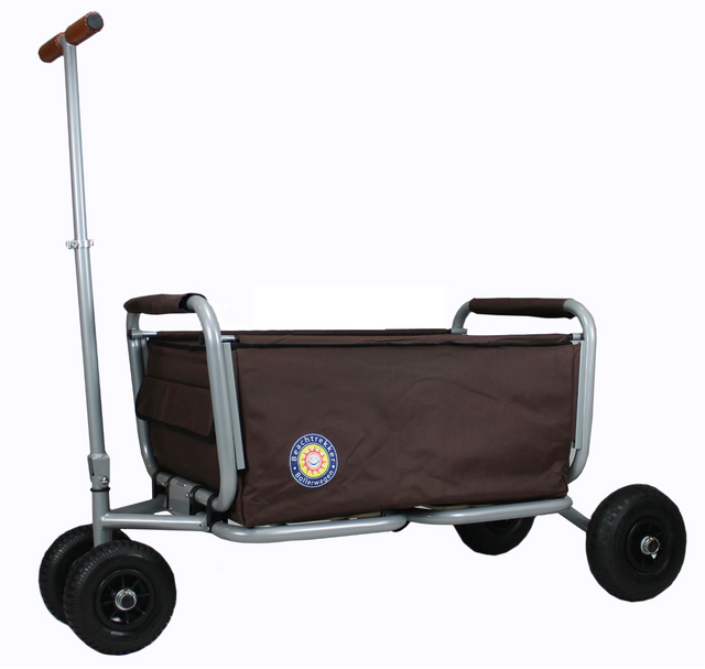 Beachtrekker LiFe faltbar in braun, PU-Reifen, bremse