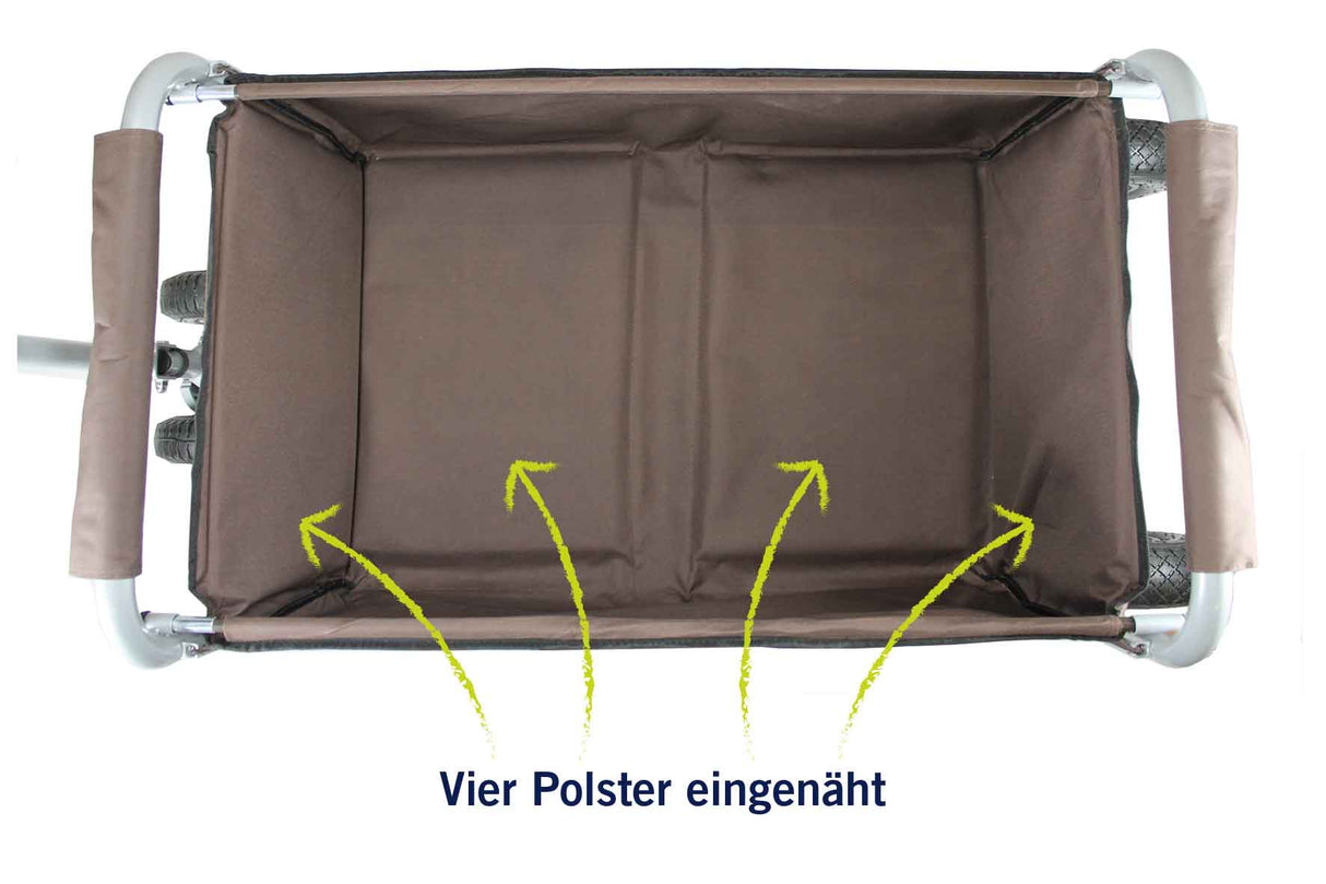 Beachtrekker LiFe faltbar braun mit Bremse