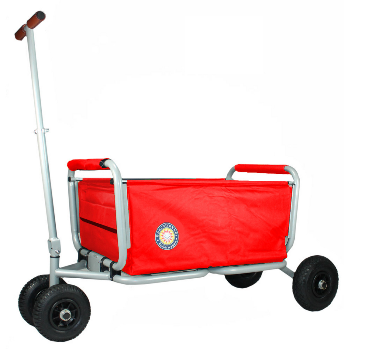 Beachtrekker LiFe faltbar in rot, PU-Reifen, bremse