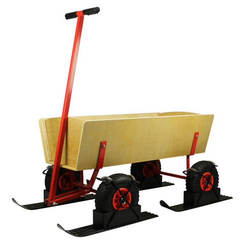 Schneekufen - Bollerwagen als Schlitten - Kufen