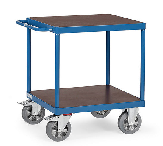 Fetra 12497 schwerer Tischwagen, quadratische Ladefläche