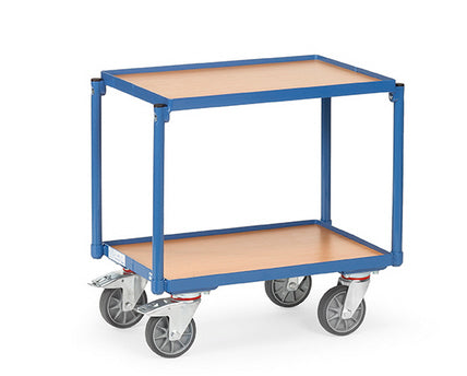 Fetra 13540 Eurokasten-Roller mit zwei Böden aus Holz und Rand