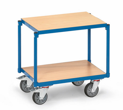 Fetra 13550 Eurokasten-Roller mit zwei Böden aus Holz, bündig im Rahmen