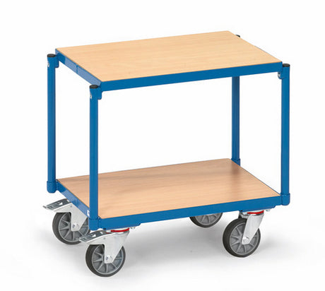 Fetra 13550 Eurokasten-Roller mit zwei Böden aus Holz, bündig im Rahmen