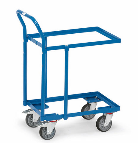 Fetra 135600 Etagen-Roller mit zwei Ebenen, offenem Rahmen und Rohrschiebebügel