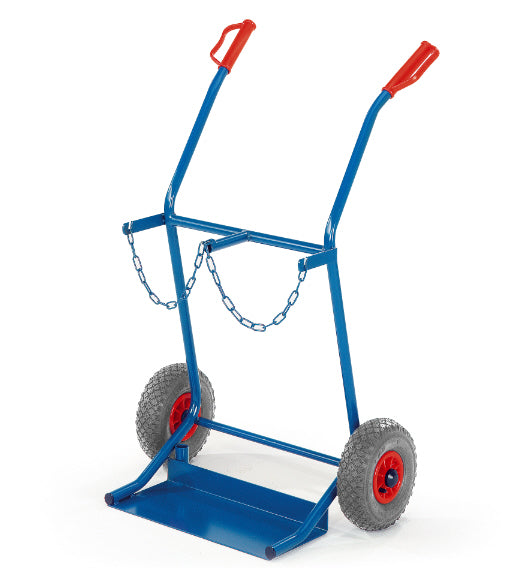 ROLLCART Stahlflaschenkarre, 2x 20 Liter-Flaschen, 179791 179792