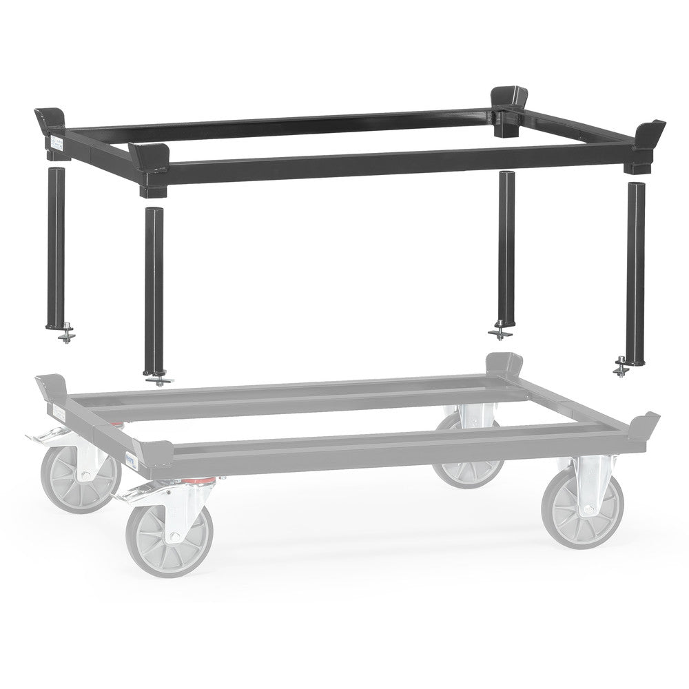 Fetra 22921 7016 Aufsetzrahmen für Paletten-Fahrgestelle "GREY EDITION" 1200 kg