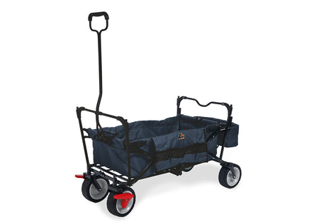 Bollerwagen klappbar Paxi dlx Comfort mit Bremse, marineblau