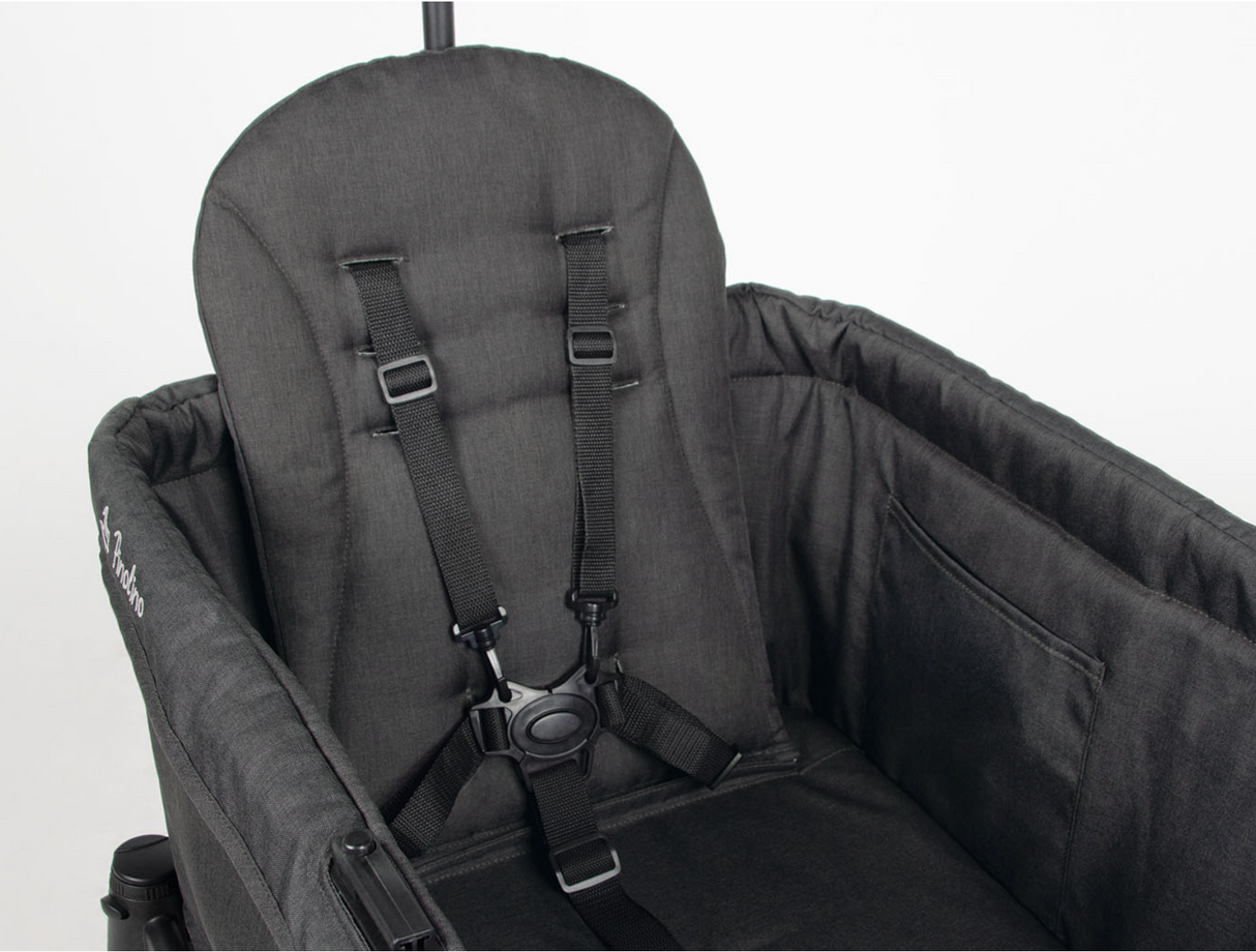 Pinolino faltbarer Bollerwagen 'Cruiser' mit Bremse, Sonnendach - anthrazit