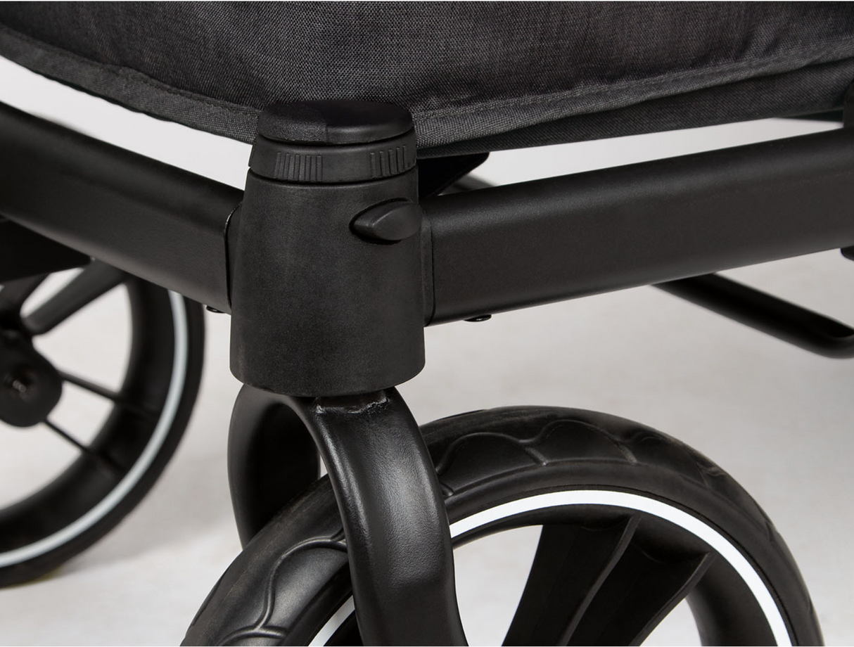 Pinolino faltbarer Bollerwagen 'Cruiser' mit Bremse, Sonnendach - anthrazit