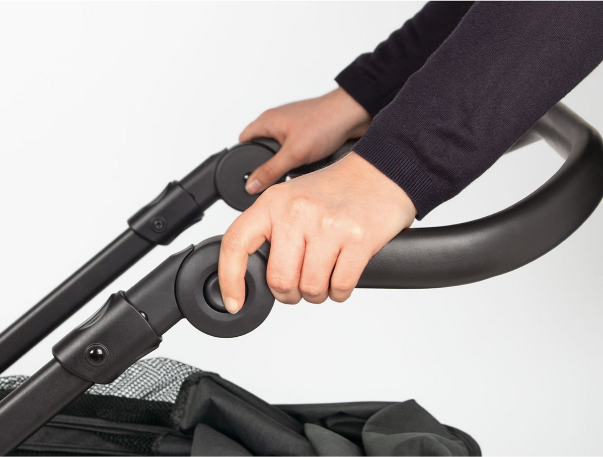 Pinolino faltbarer Bollerwagen 'Cruiser' mit Bremse, Sonnendach - anthrazit