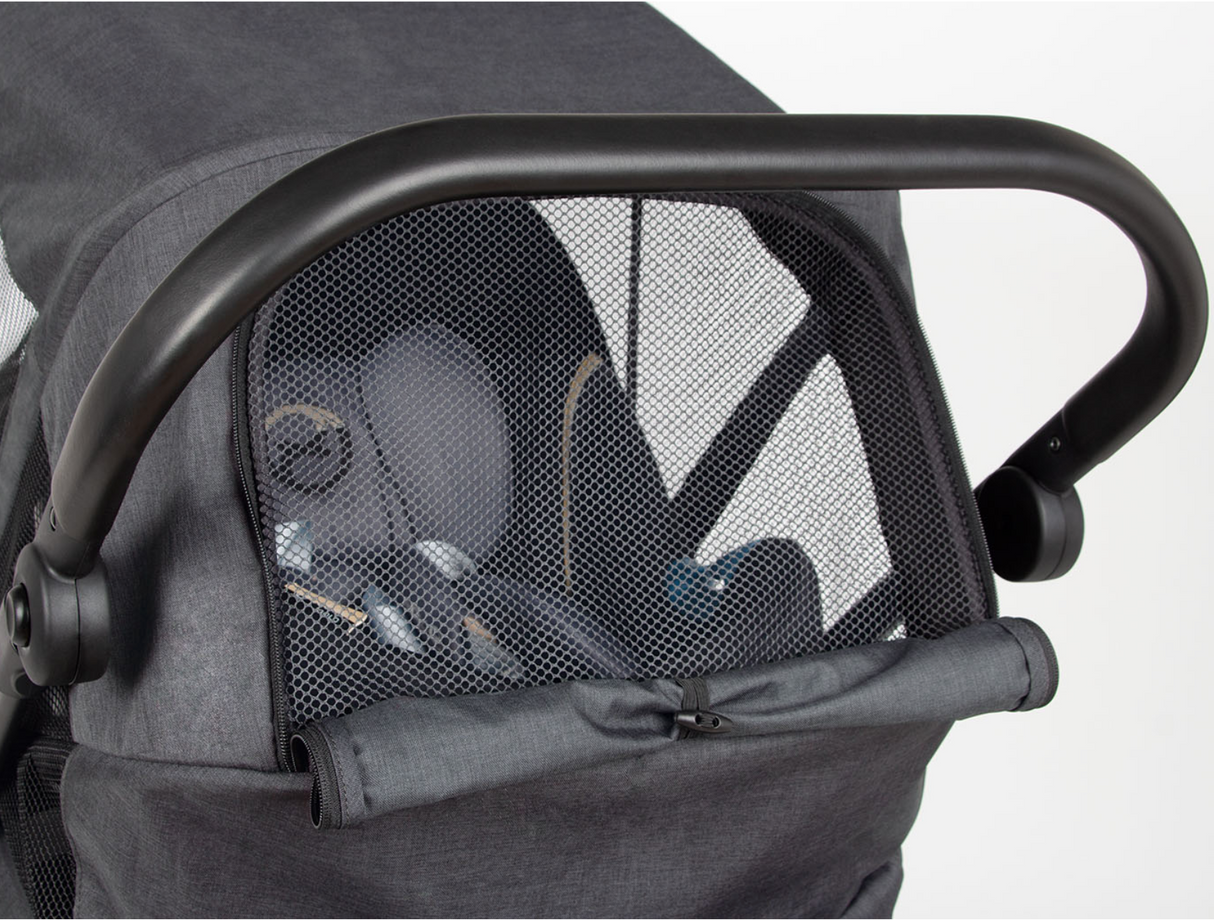 Pinolino faltbarer Bollerwagen 'Cruiser' mit Bremse, Sonnendach - anthrazit