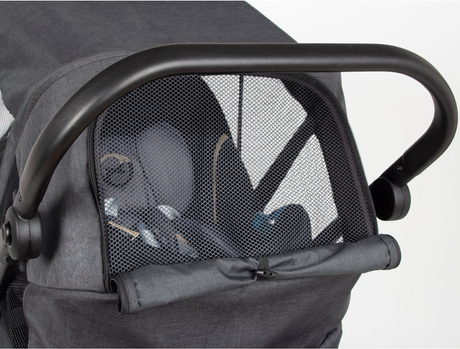 Pinolino faltbarer Bollerwagen 'Cruiser' mit Bremse, Sonnendach - anthrazit