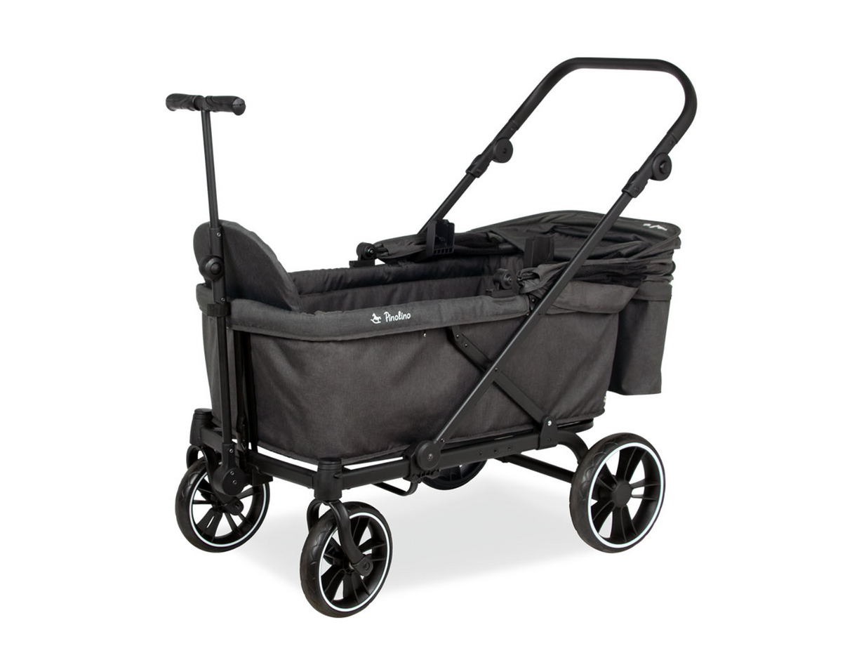 Pinolino faltbarer Bollerwagen 'Cruiser' mit Bremse, Sonnendach - anthrazit