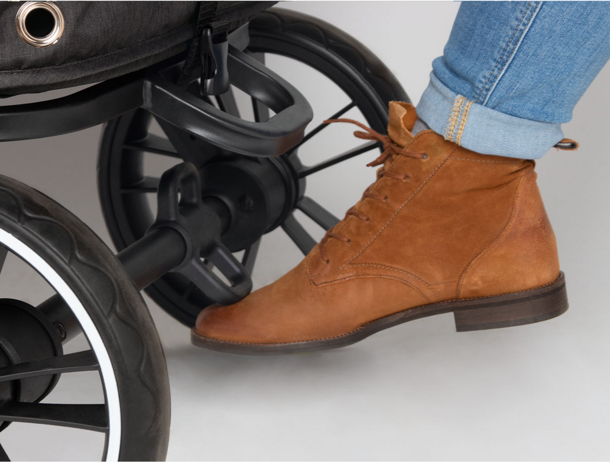 Pinolino faltbarer Bollerwagen 'Cruiser' mit Bremse, Sonnendach - anthrazit