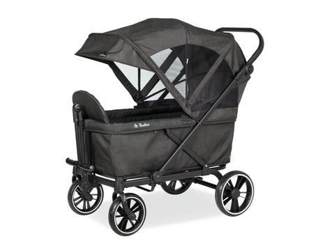 Pinolino faltbarer Bollerwagen 'Cruiser' mit Bremse, Sonnendach - anthrazit