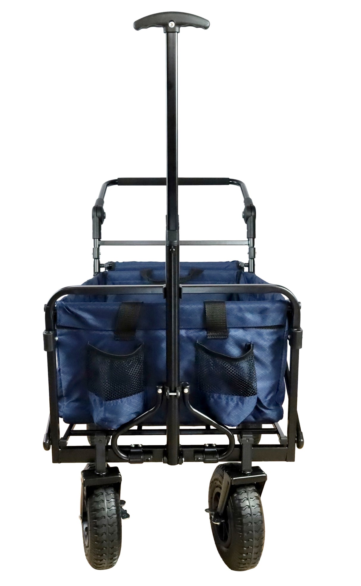 FROSAL Bollerwagen Nick PRO blau faltbar mit Schiebegriff Dach & Bremse