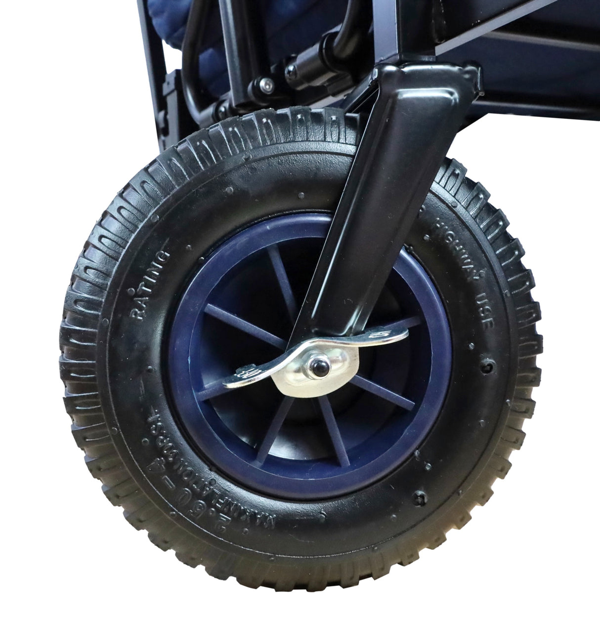 FROSAL Bollerwagen Nick PRO blau faltbar mit Schiebegriff Dach & Bremse