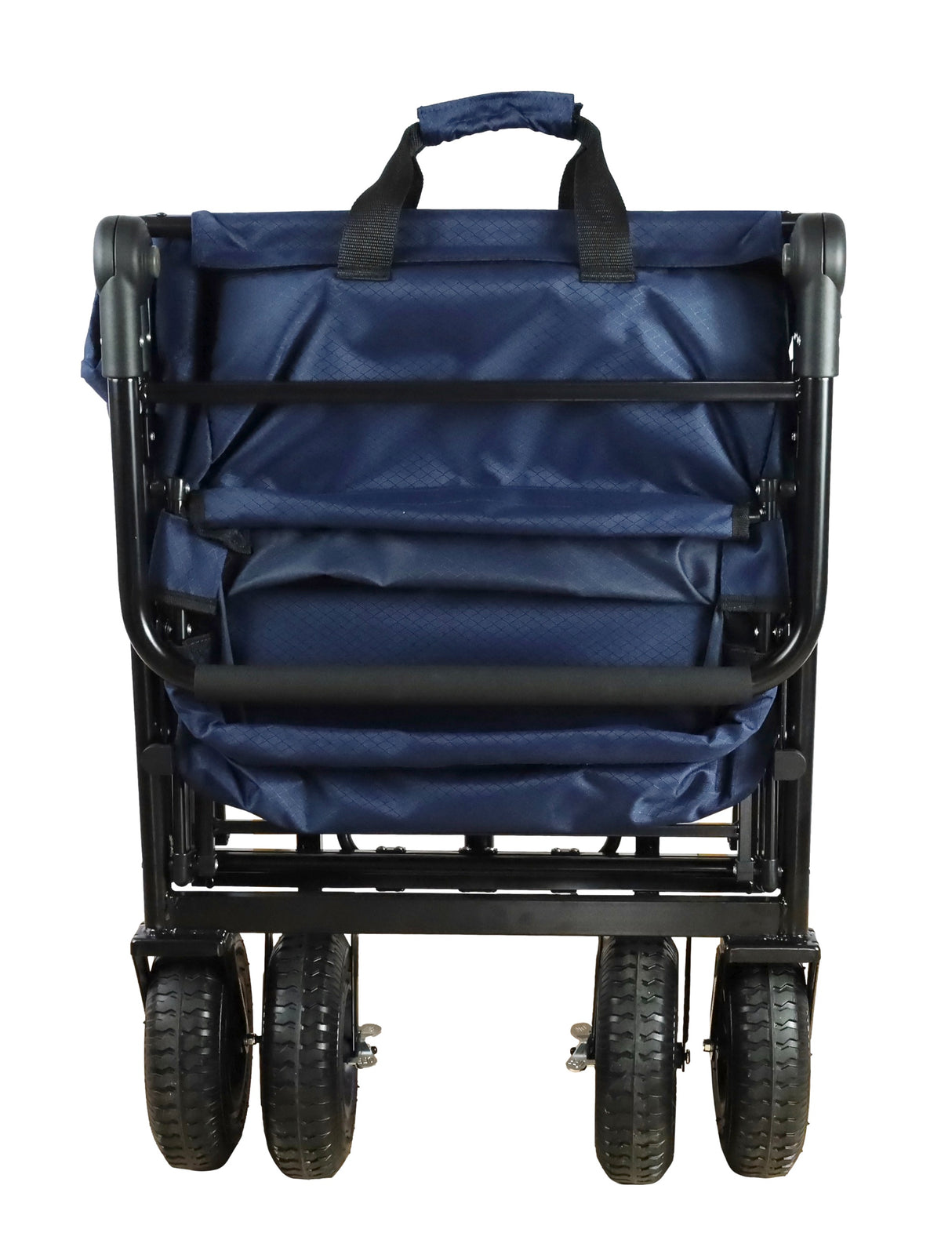 FROSAL Bollerwagen Nick PRO blau faltbar mit Schiebegriff Dach & Bremse