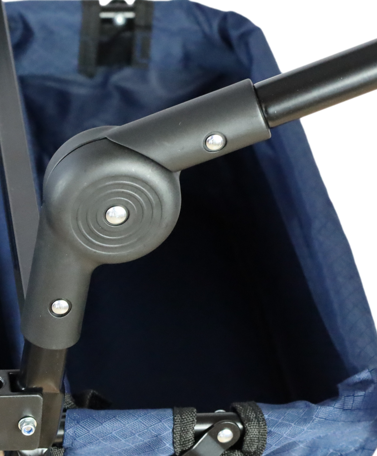 FROSAL Bollerwagen Nick PRO blau faltbar mit Schiebegriff Dach & Bremse