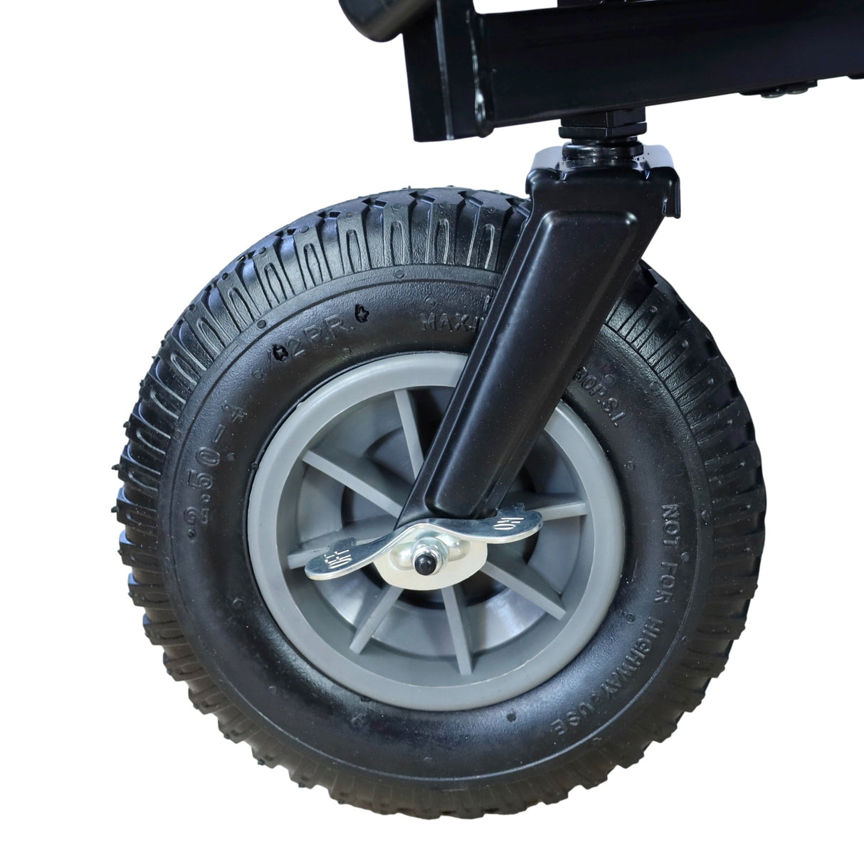 FROSAL Bollerwagen Nick PRO grau faltbar mit Schiebegriff Dach & Bremse