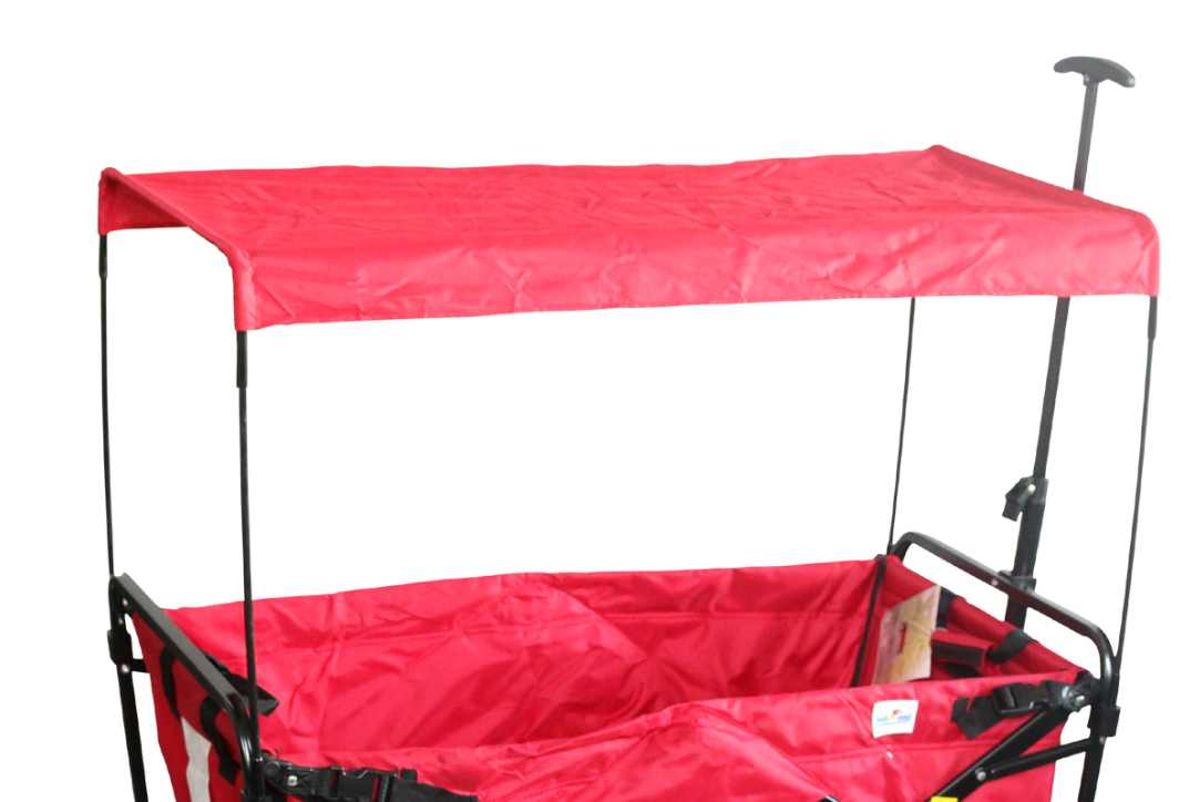 Dach für Bollerwagen Lars faltbar rot
