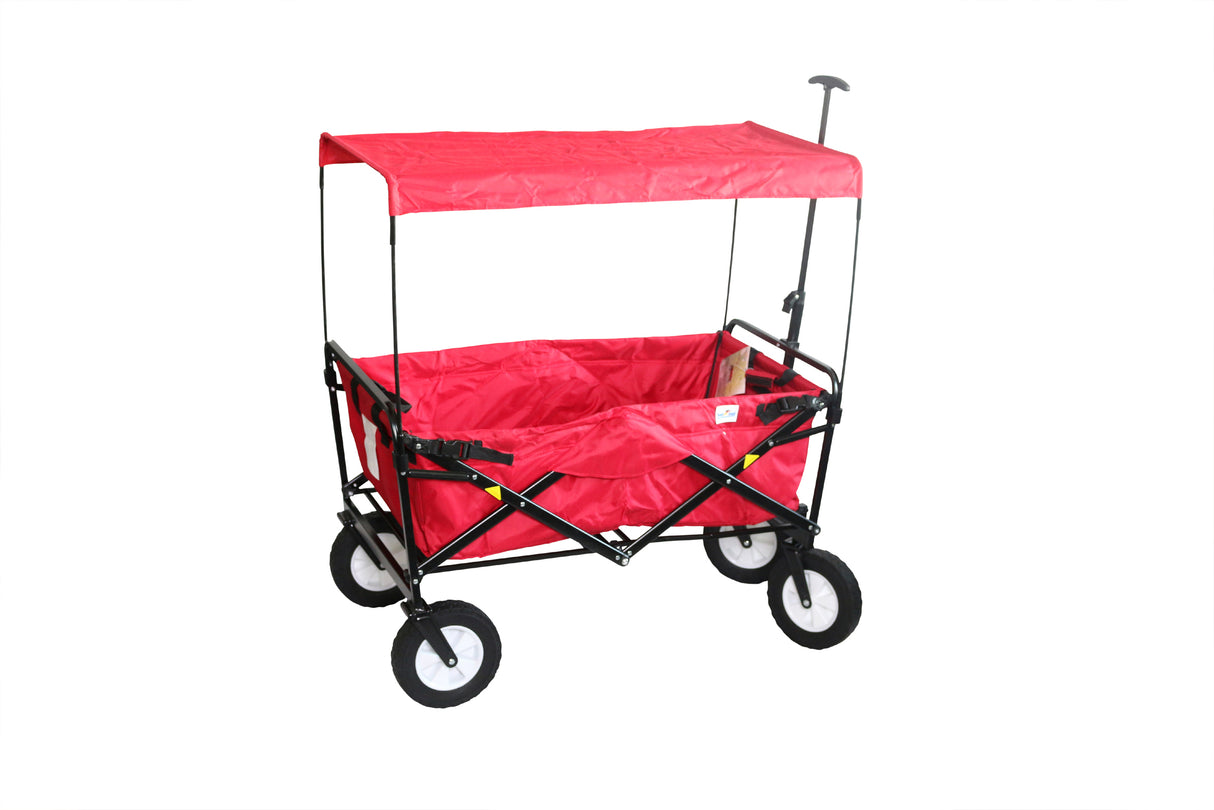 Dach für Bollerwagen Lars faltbar rot
