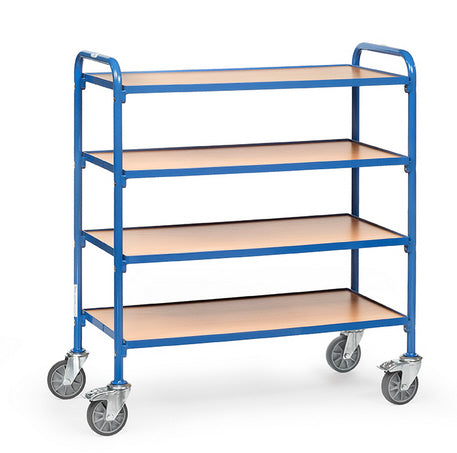 Fetra 32940 Beistellwagen mit vier Böden aus Holz